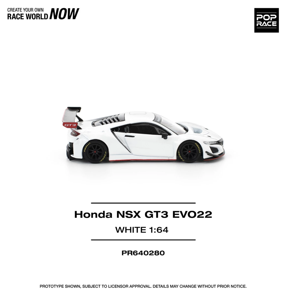【預訂】Pop Race Honda NSX GT3 EVO22 White