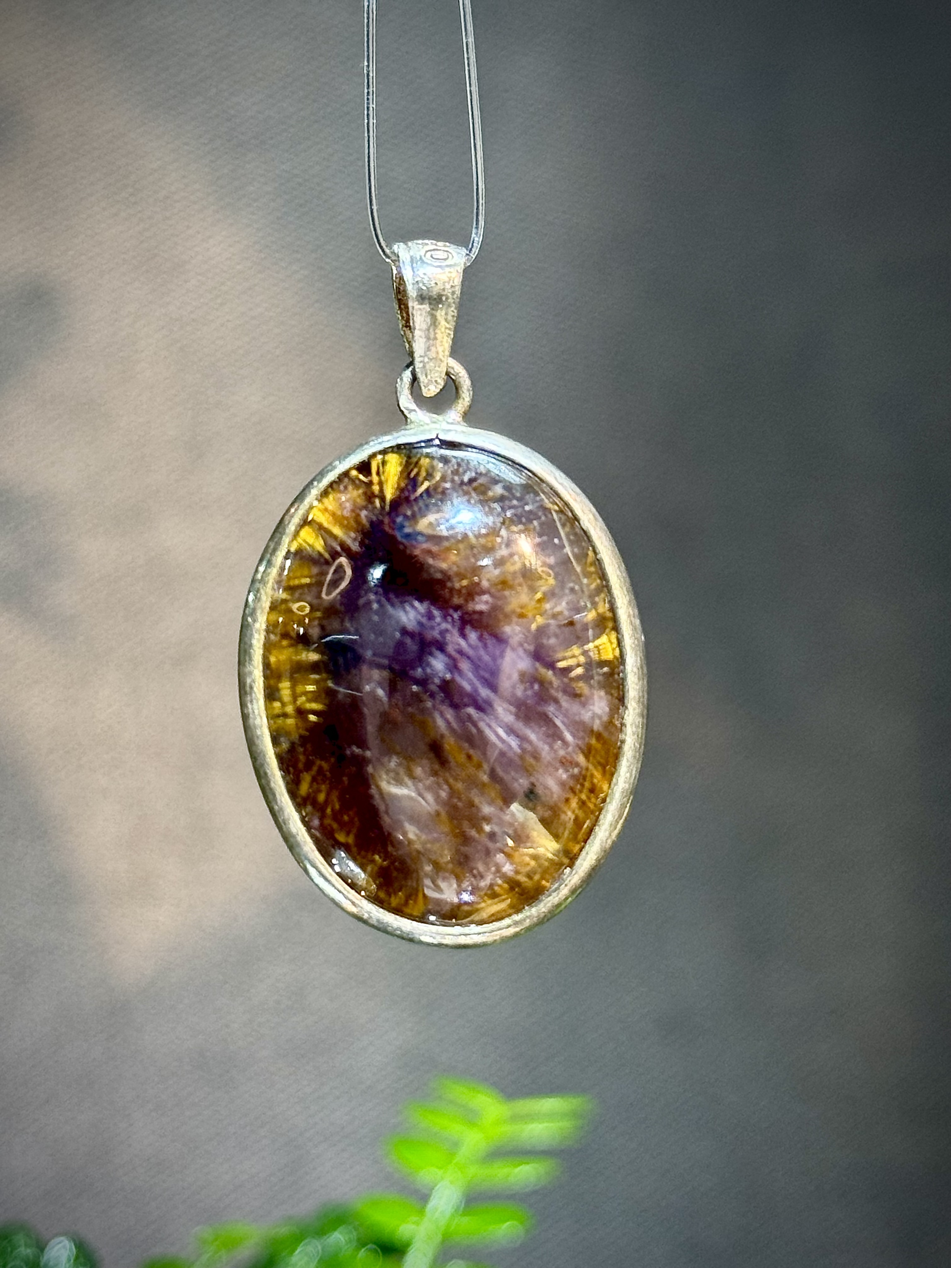 頂級紫鈦晶吊墜 6004