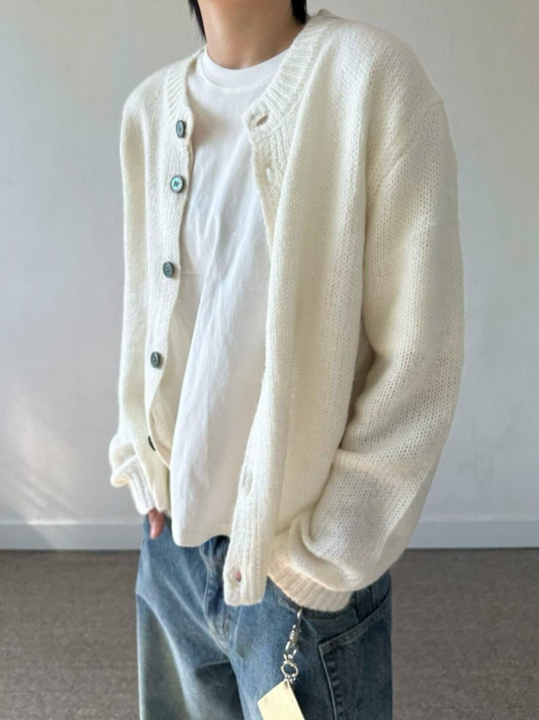 圓領開胸針織外套 TAC-0153JK