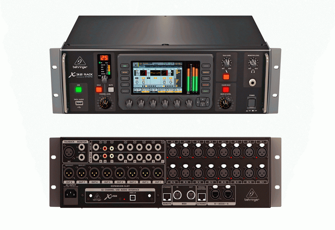 Behringer X32 Rack 混音器 - 32軌機櫃型數位混音機 / 租借方案