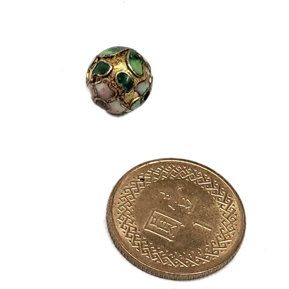 花球珠{琺瑯}圓珠 配件1個【十方】154625