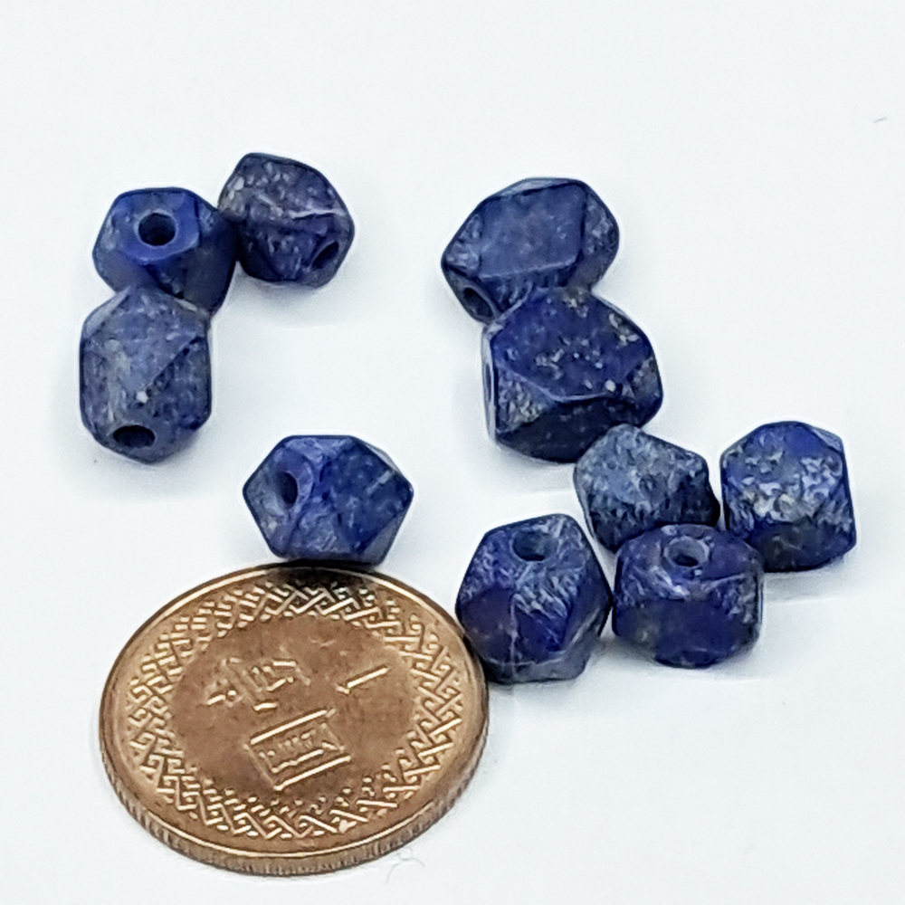 六角珠{青金石}配件 1個【十方】154636