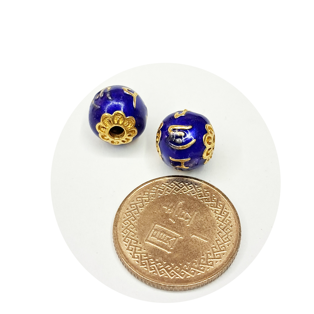 六字真言{琺瑯}圓珠 配件2個【十方】154644