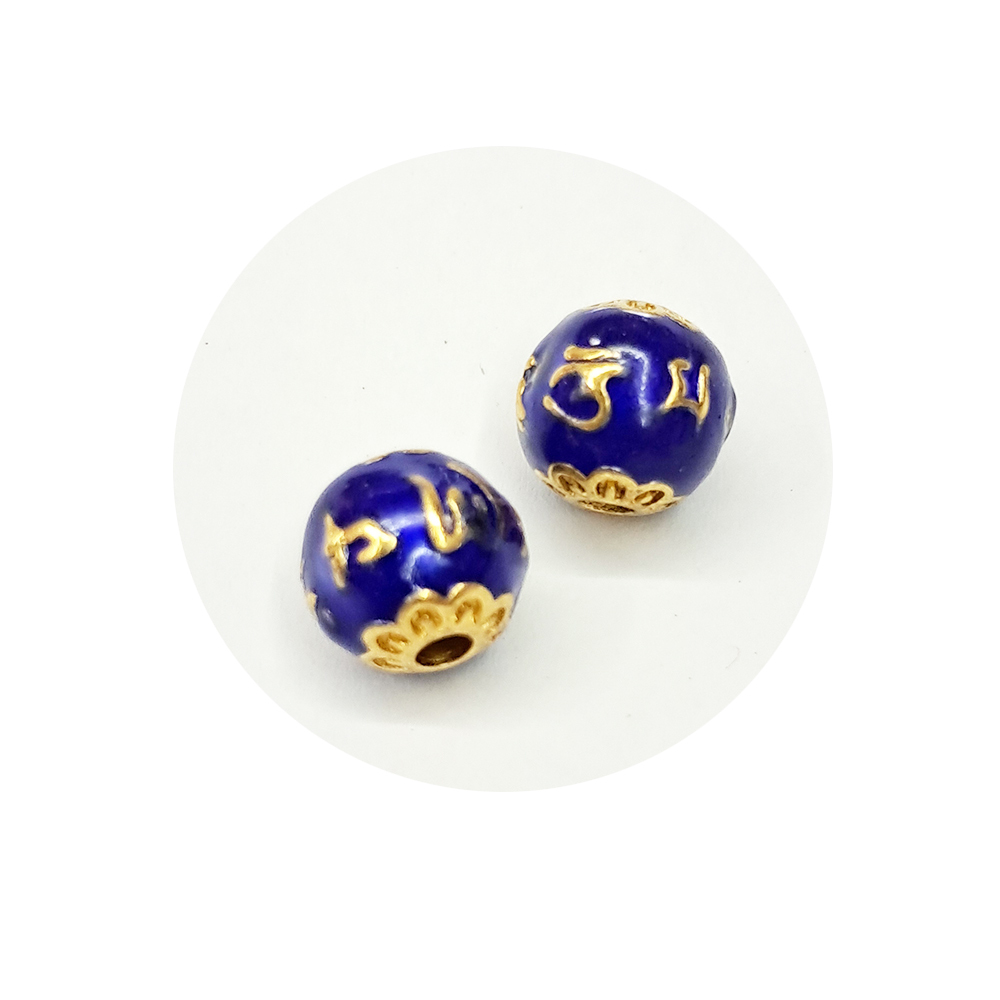 六字真言{琺瑯}圓珠 配件2個【十方】154644