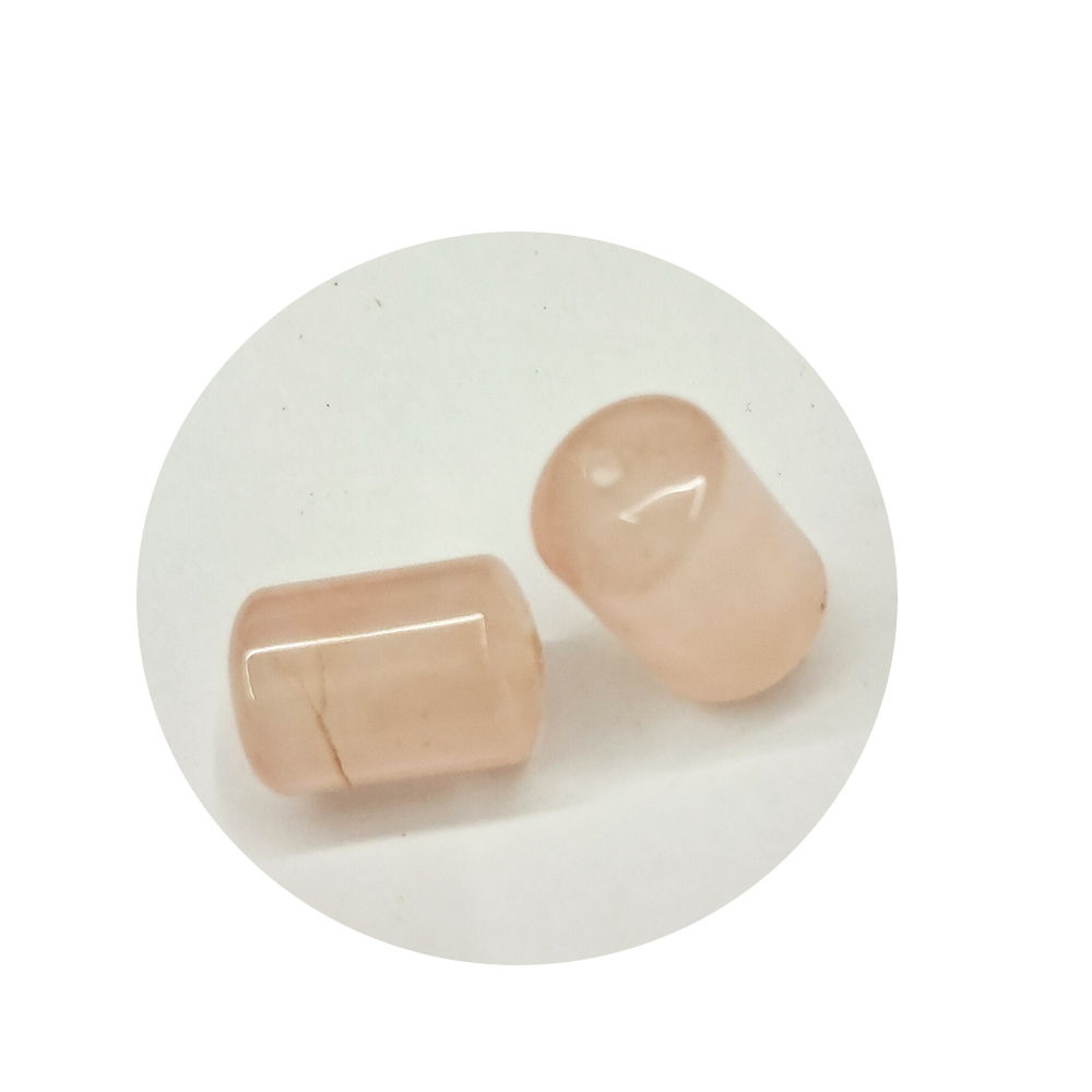 圓柱珠{粉晶} 配件1個【十方】154649