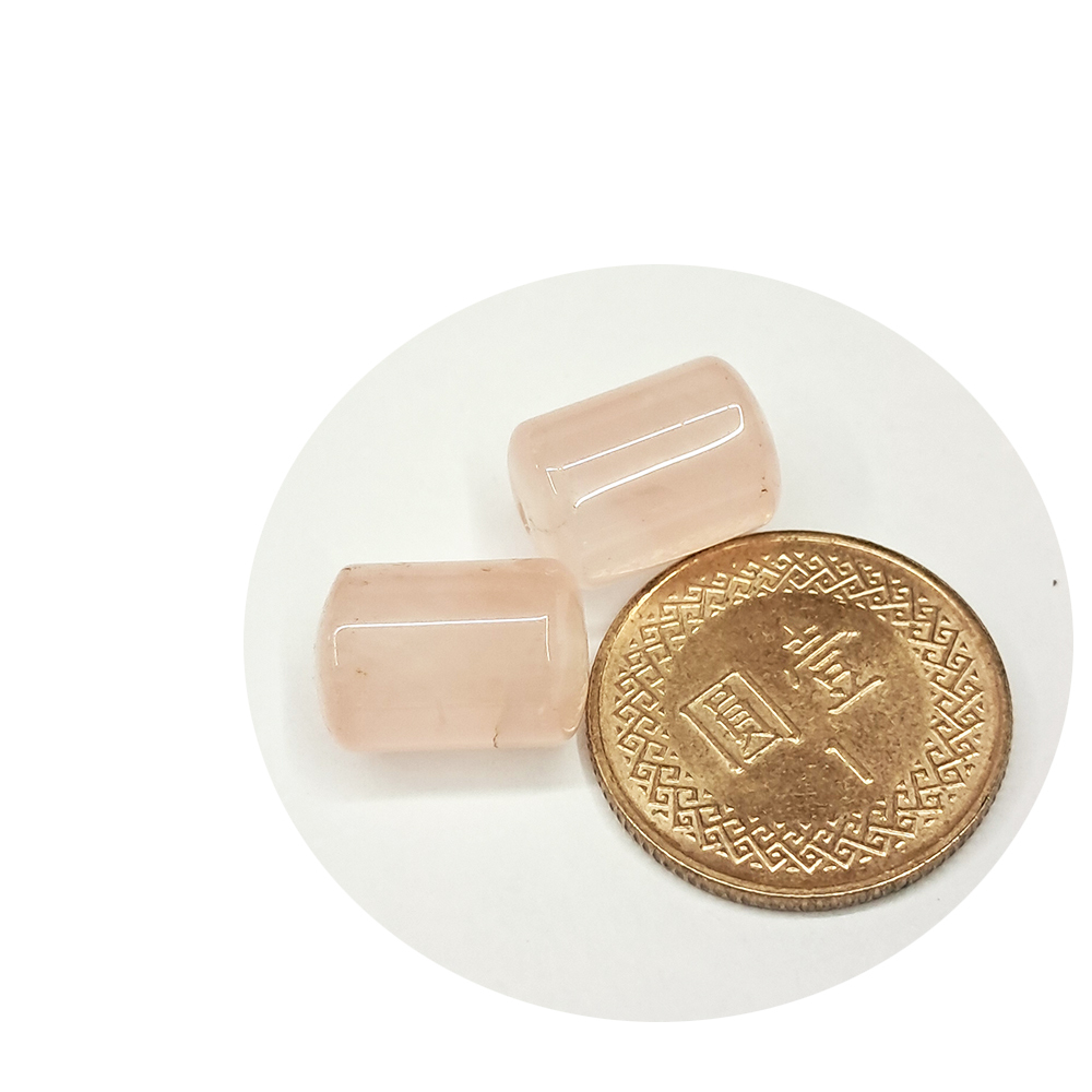 圓柱珠{粉晶} 配件1個【十方】154649