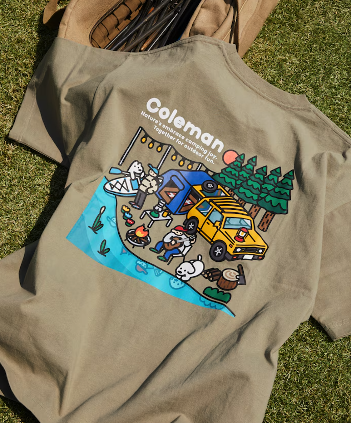 【現貨】Coleman X matsui XFreak’s store 三方聯名 河邊露營 短tee CM5587
