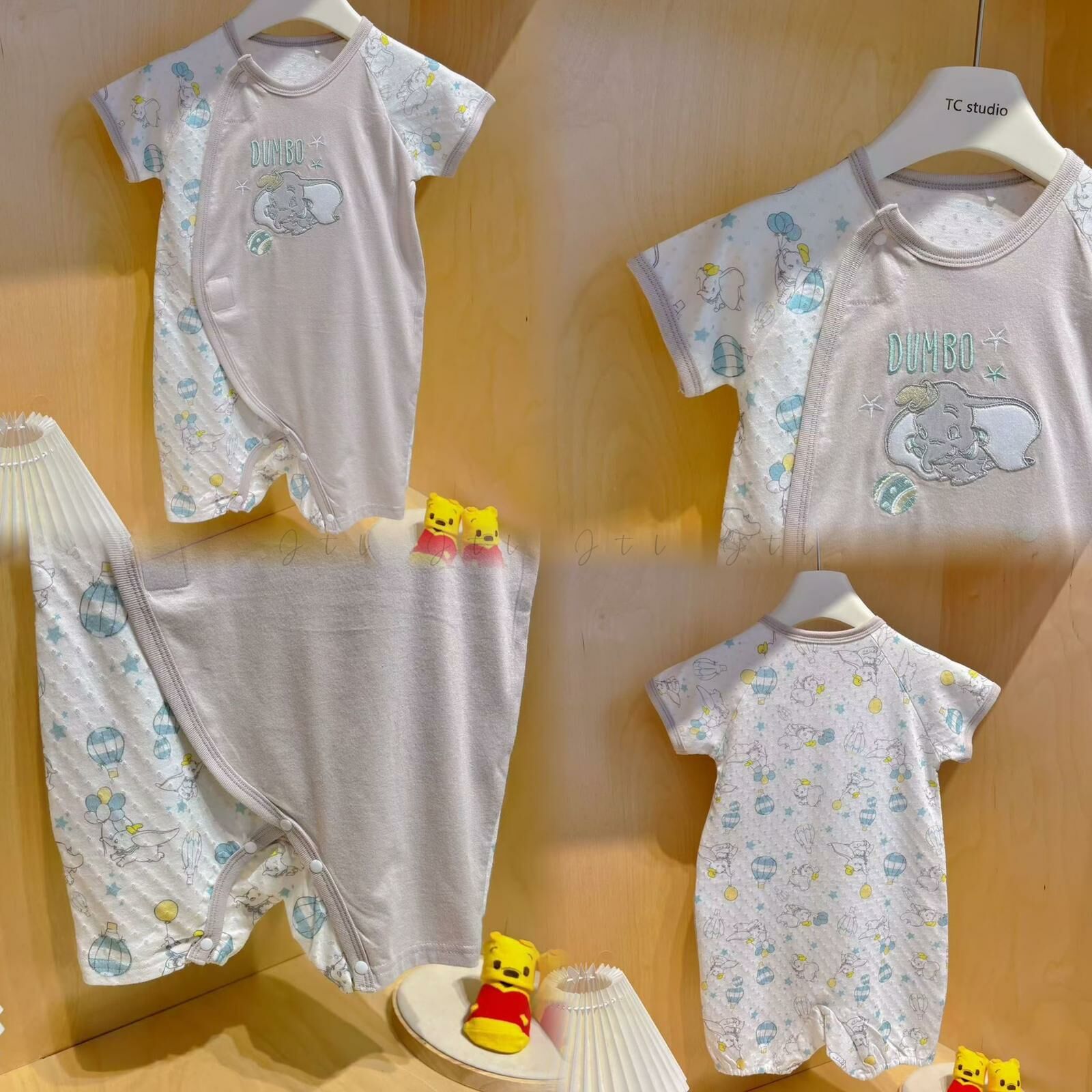 日單 卡通雙層透氣網眼連身衣