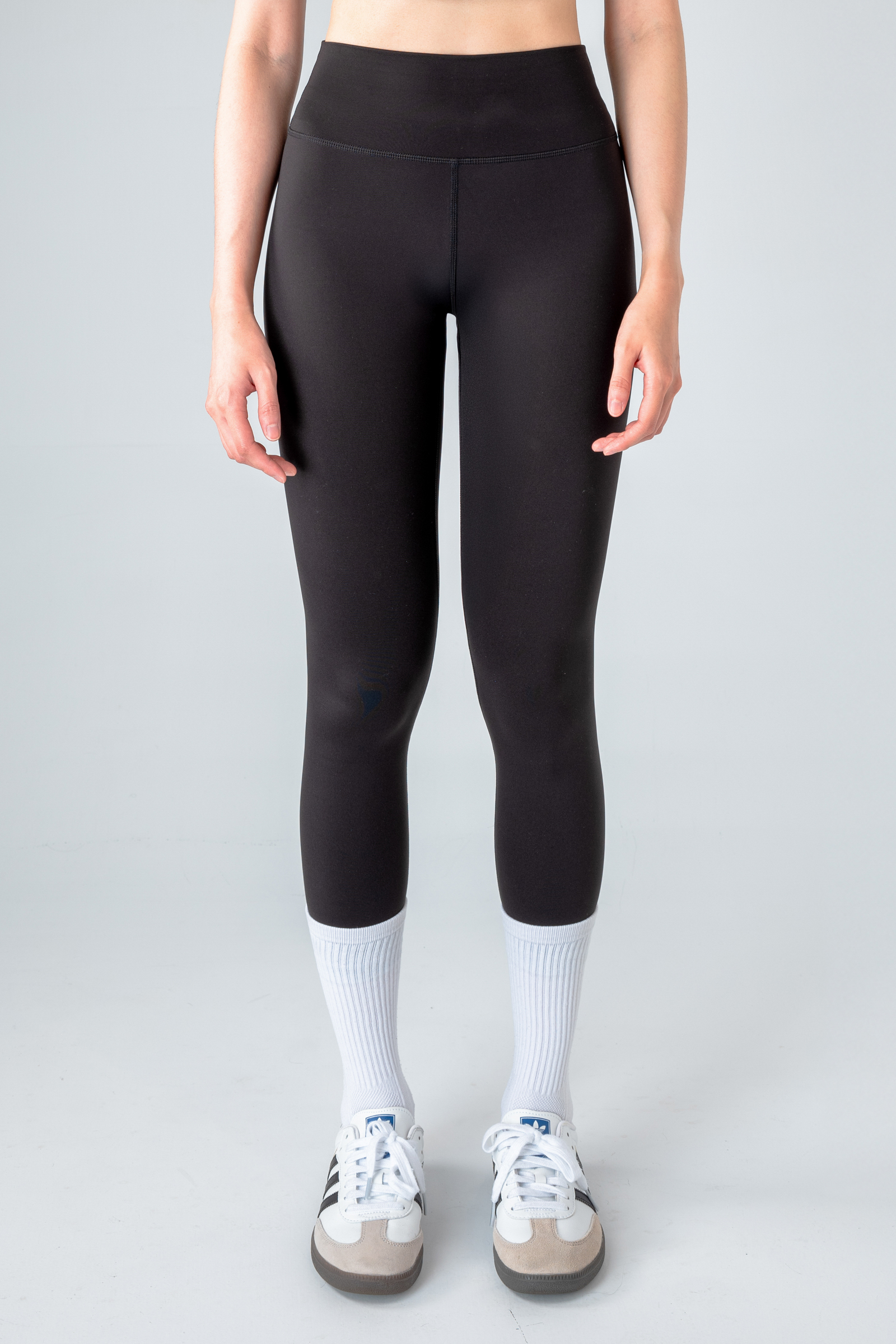 彈性合身長褲－黑