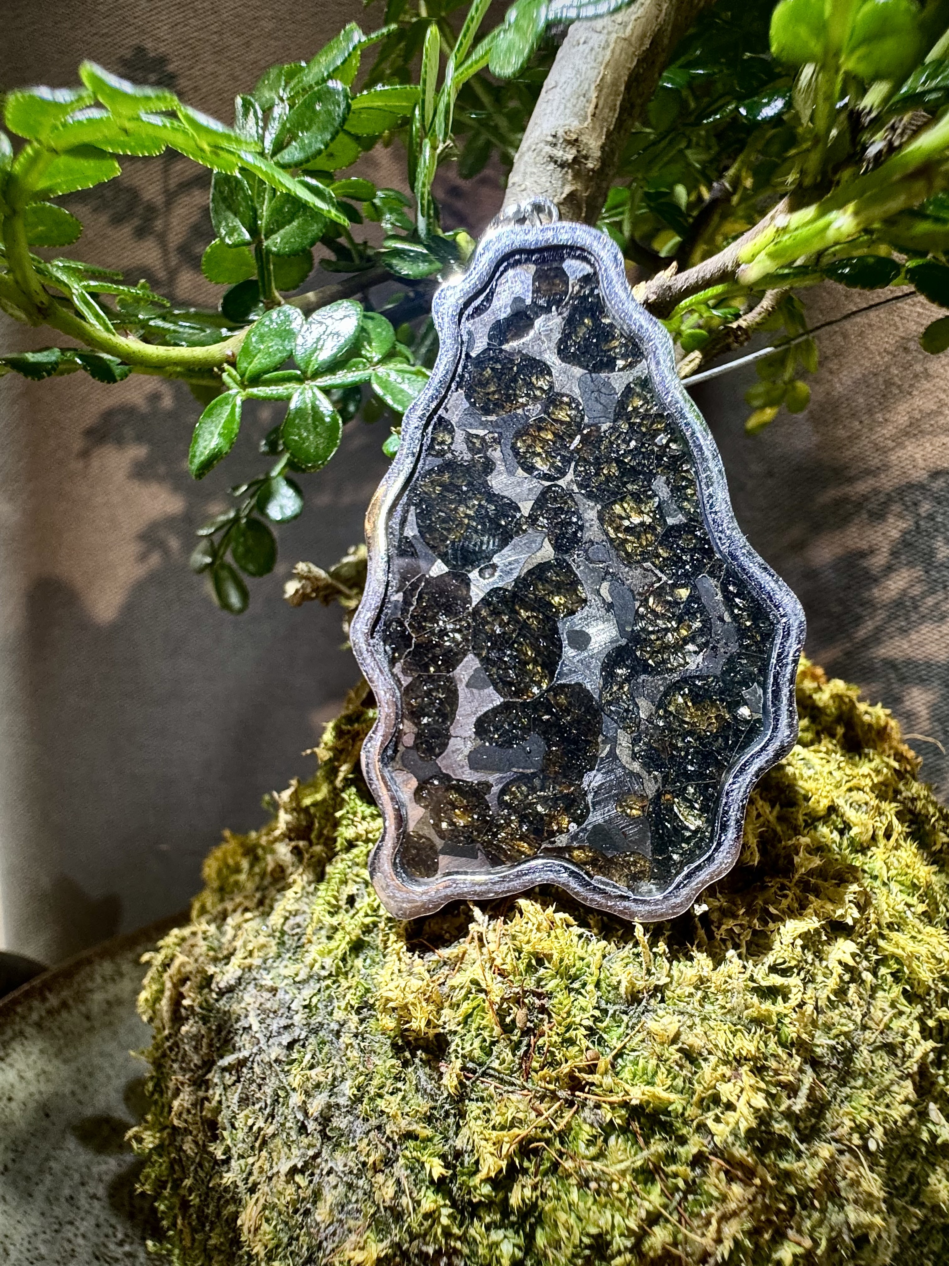 頂級橄欖隕石吊墜 6008