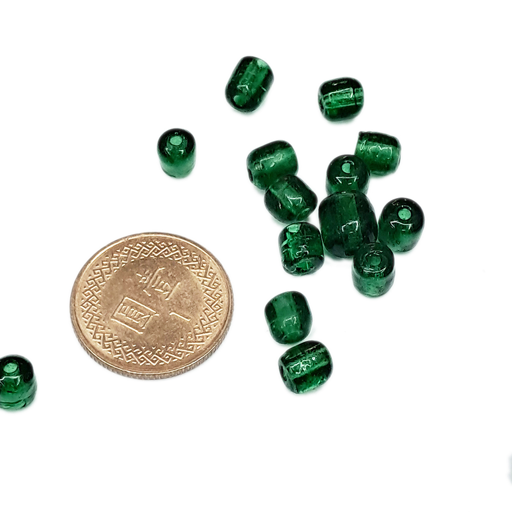 圓柱珠{琉璃} 配件3個【十方】154702