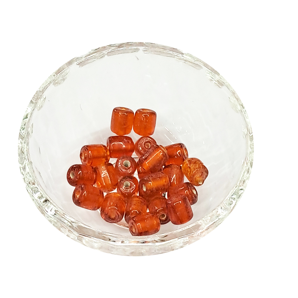 圓柱珠{琉璃} 配件3個【十方】154703