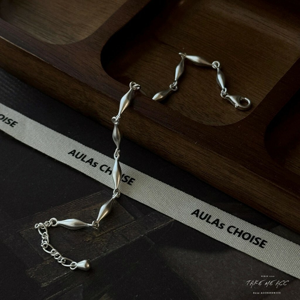 霧梭水滴｜純銀手鍊