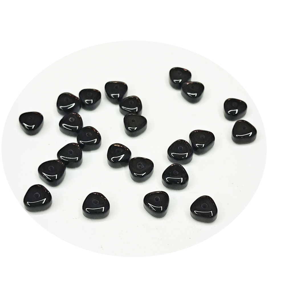 三角珠{黑玉髓}配件2個【十方】154754