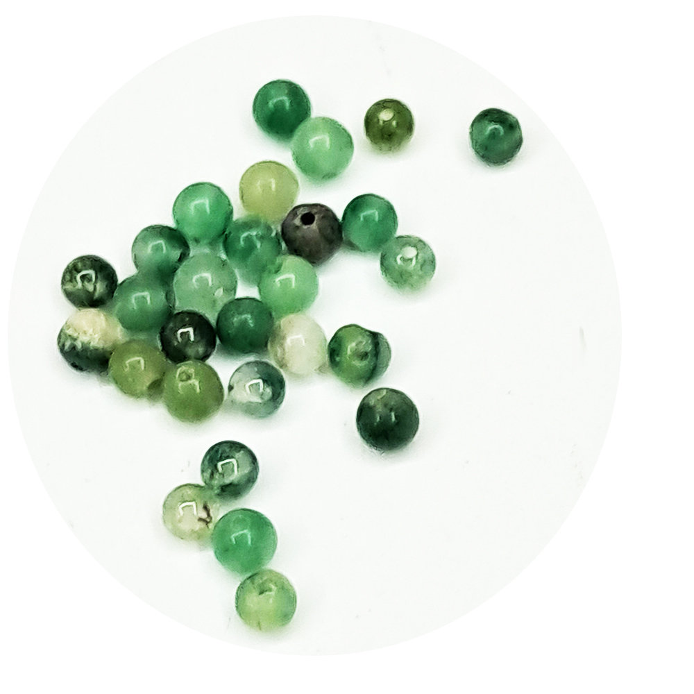 印度瑪瑙珠4mm配件4個【十方】154747