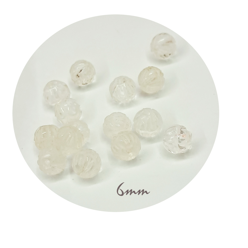蓮花{水晶}圓珠6mm配件2個【十方】154721