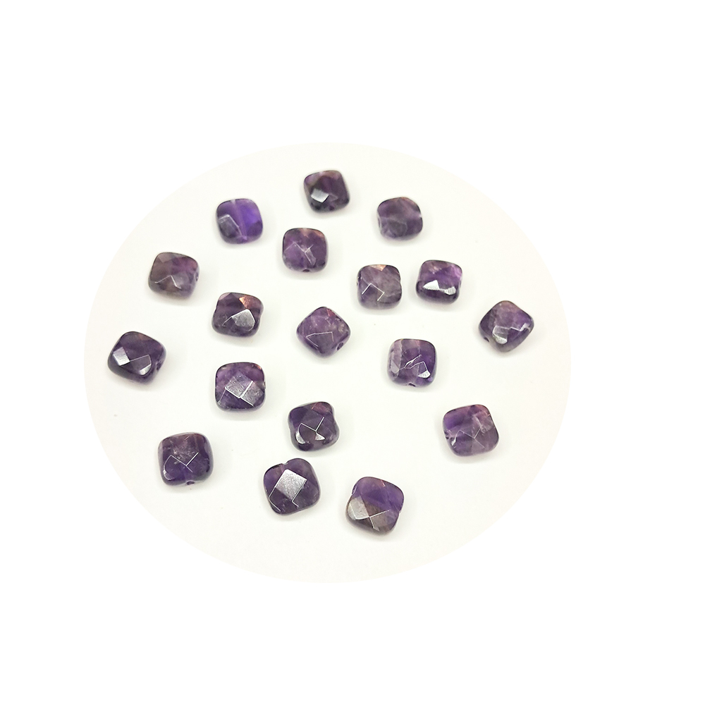 四角珠{紫黃晶}配件 2個【十方】154732