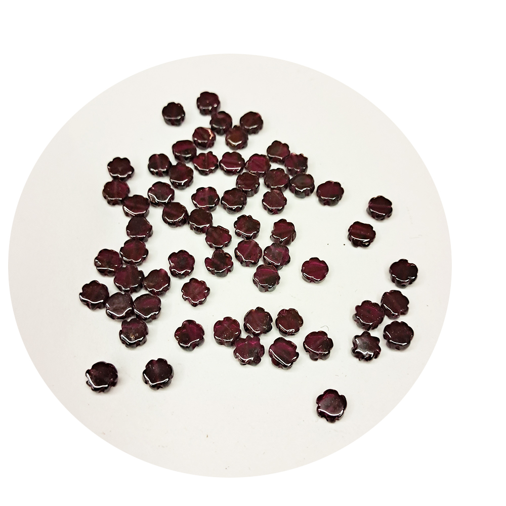 花形片{紅石榴石}配件 2個【十方】154751