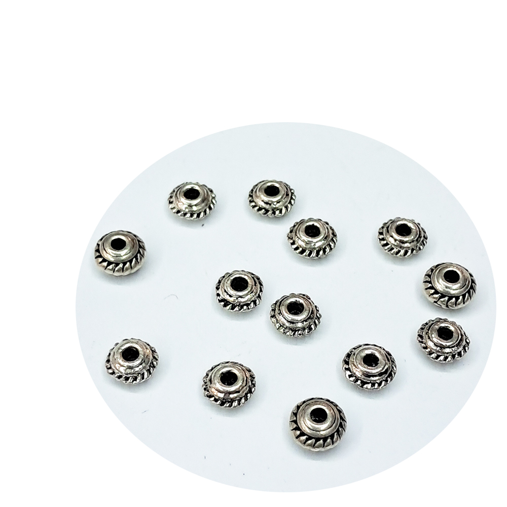 麻花扁型{藏銀}配件4個【十方】154710