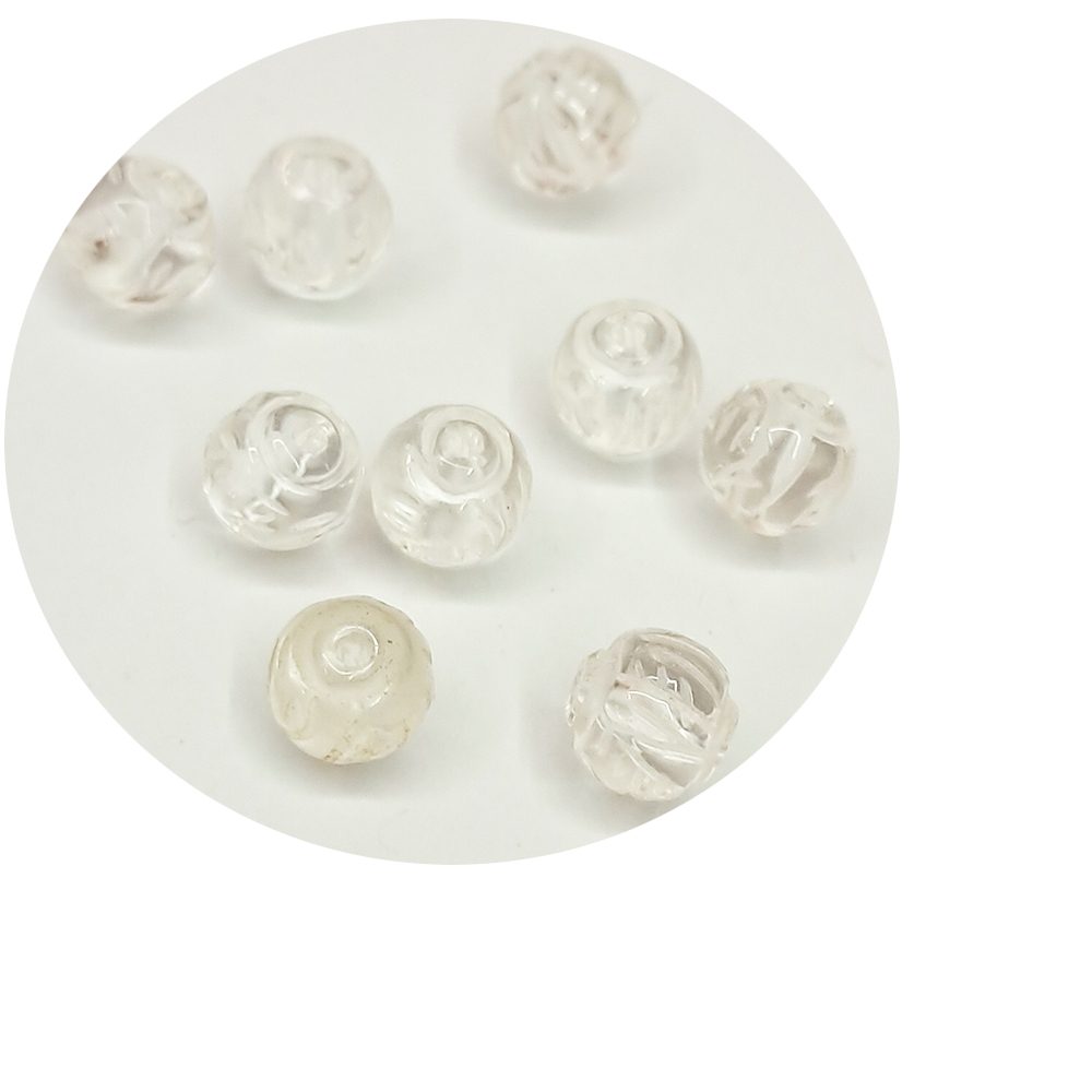 六字真言{水晶}圓珠6mm配件2個【十方】154720