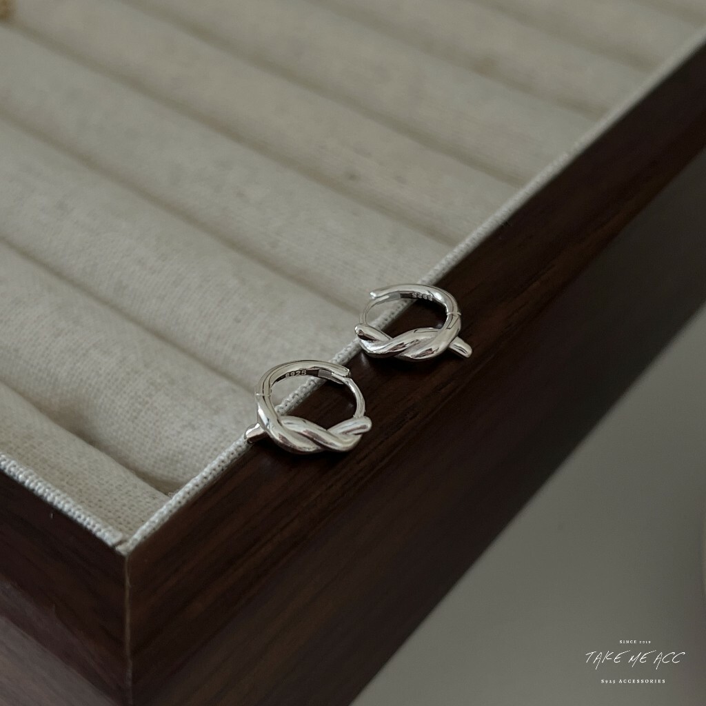 捲捲圈圈｜全純銀耳環