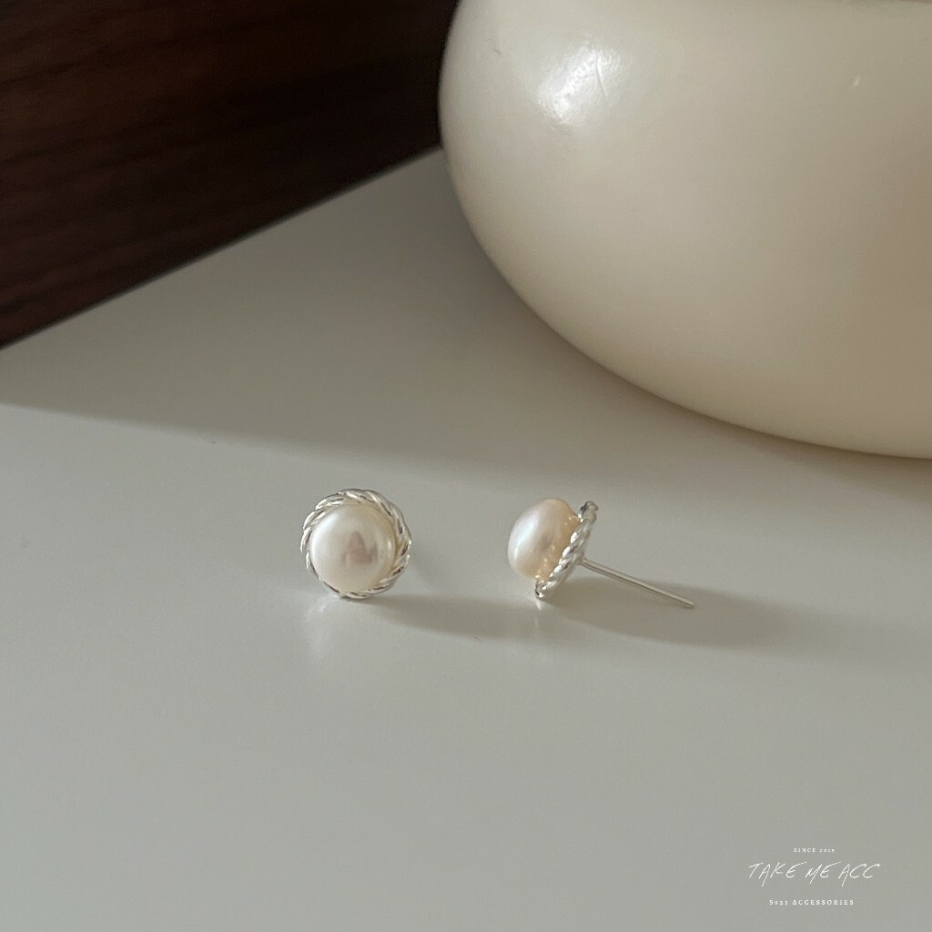 法式復古｜全純銀耳環