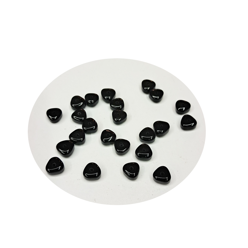 三角珠{黑玉髓}配件2個【十方】154754