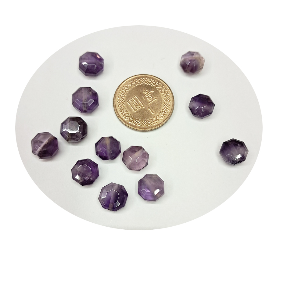 八角珠{紫黃晶}配件 2個【十方】154733