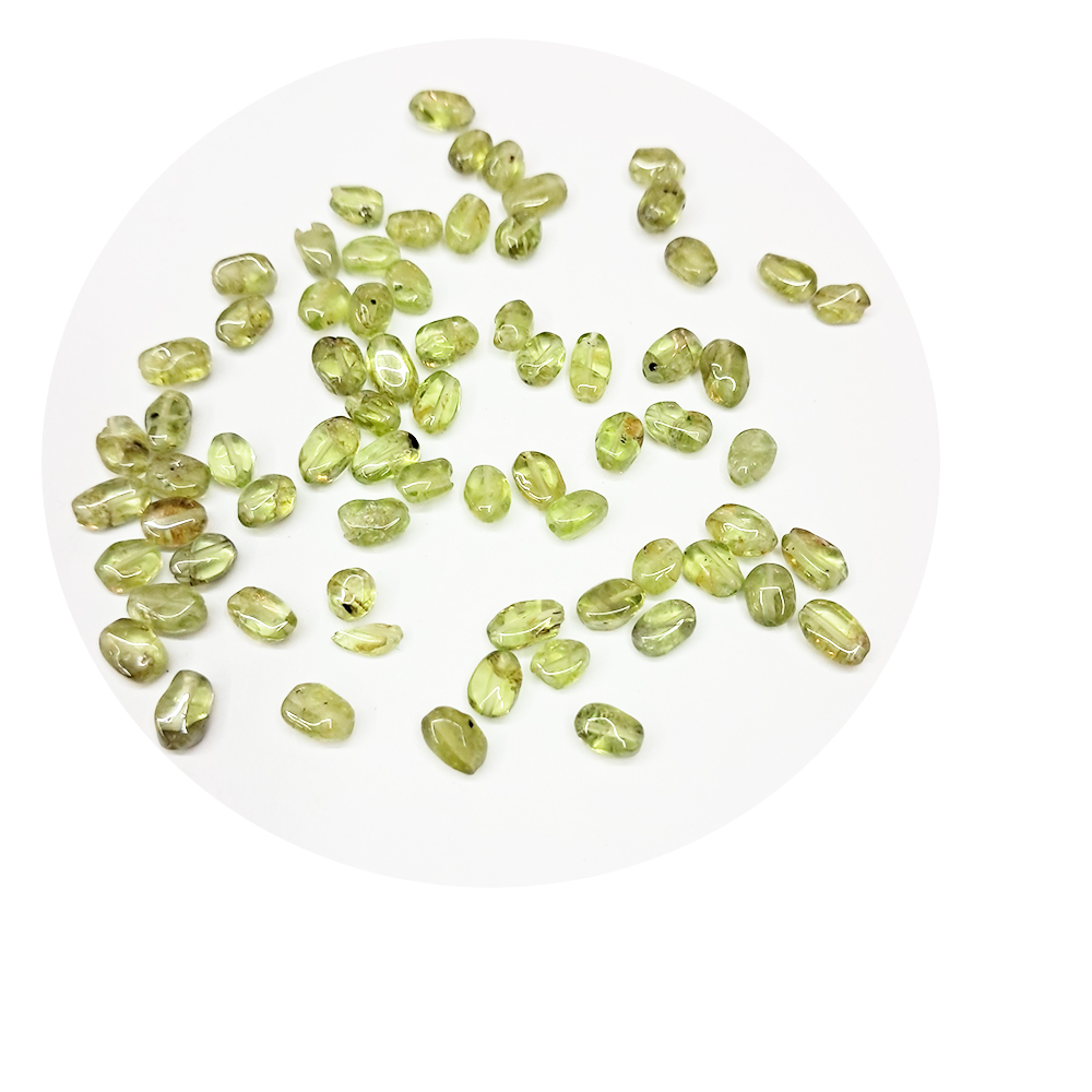 米粒形{橄欖石}配件4個【十方】154741