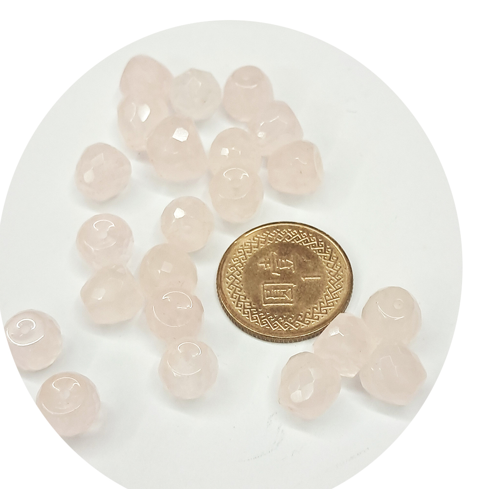 蘋果鑽面{粉晶}配件 1個【十方】154735