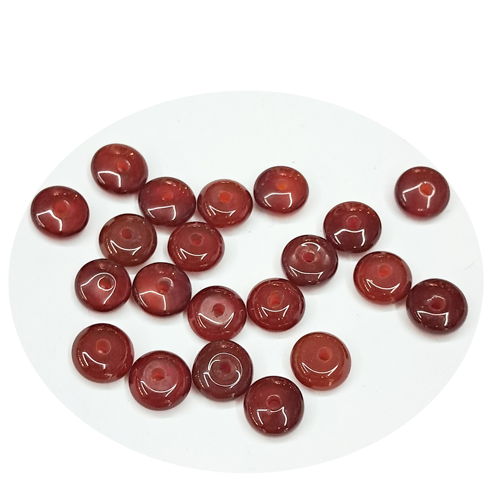 圓形片{紅玉髓}配件 2個【十方】154752