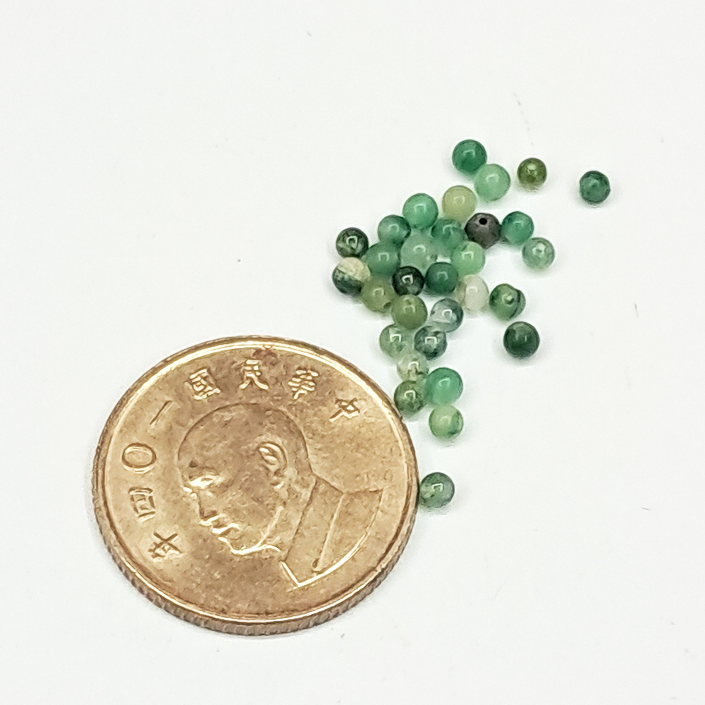 印度瑪瑙珠4mm配件4個【十方】154747