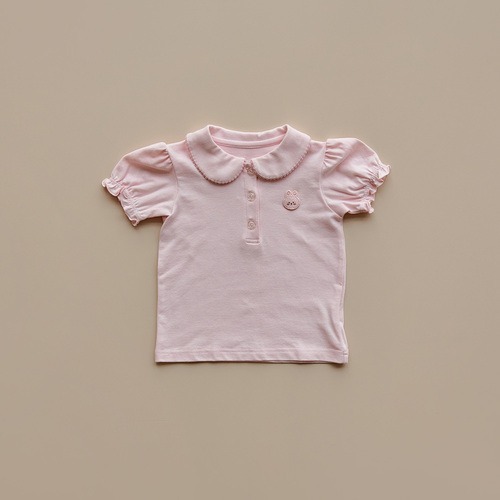 DTD校園簡約風-泡泡袖彩色T恤