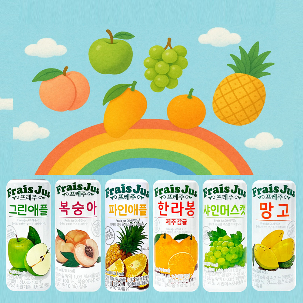 韓國 傳統老牌 一和 果汁 240ml 水蜜桃 柑橘 芒果 青蘋果 麝香葡萄 鳳梨