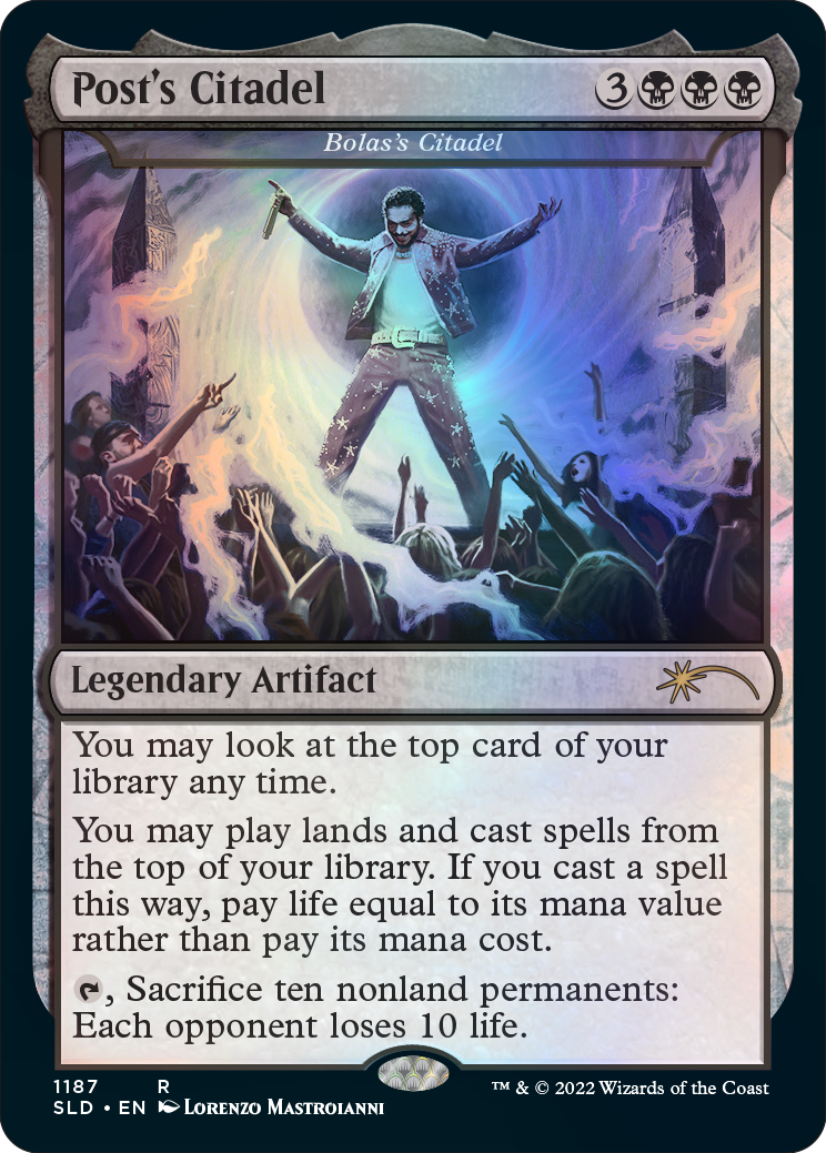 Foil Bolas’s Citadel as “Post’s Citadel”