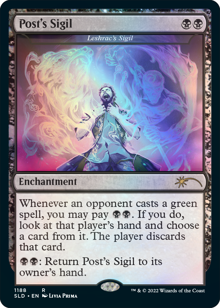 Foil Leshrac’s Sigil as “Post’s Sigil”