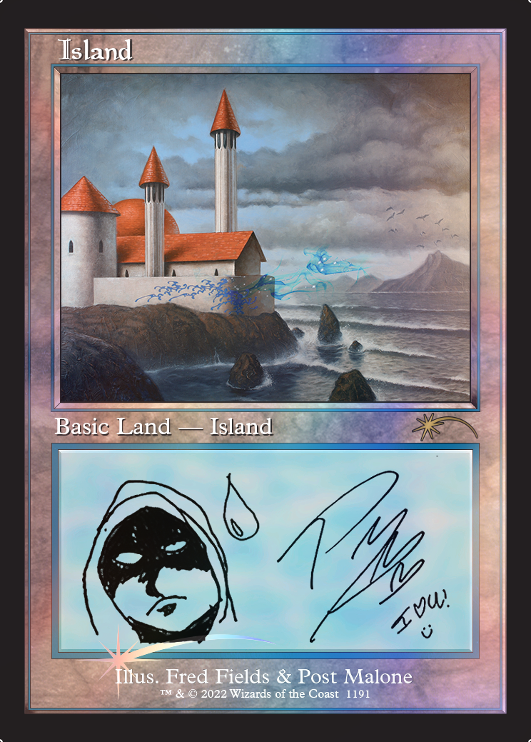 Foil Retro Frame Island