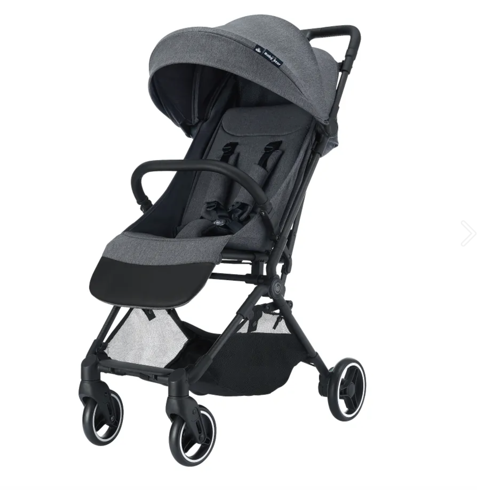 Baby Star Karbonz 碳纖維手推車 - 鋼灰色 X3-Steel