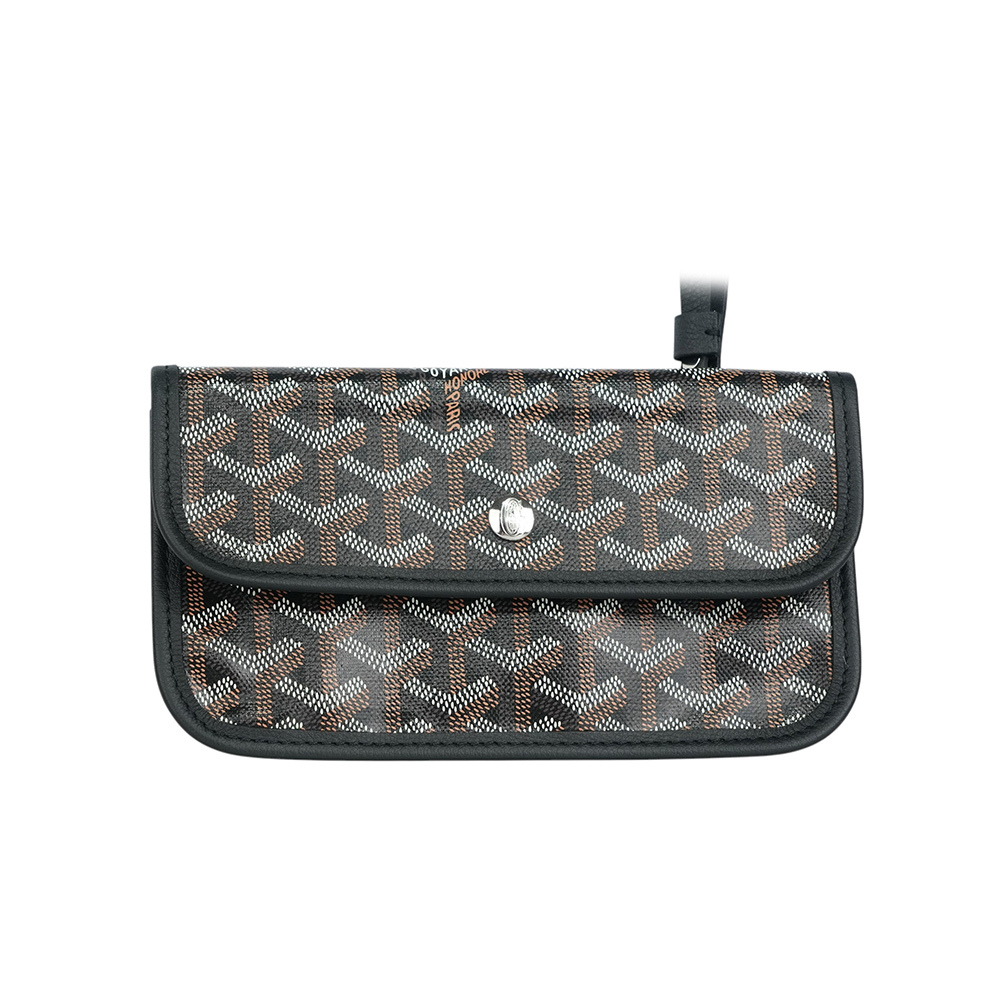 【GOYARD】Boheme Hobo 限定版灰色蜻蜓拉鍊肩背包(黑色)BOHEMEPMLTY01CL01P-D