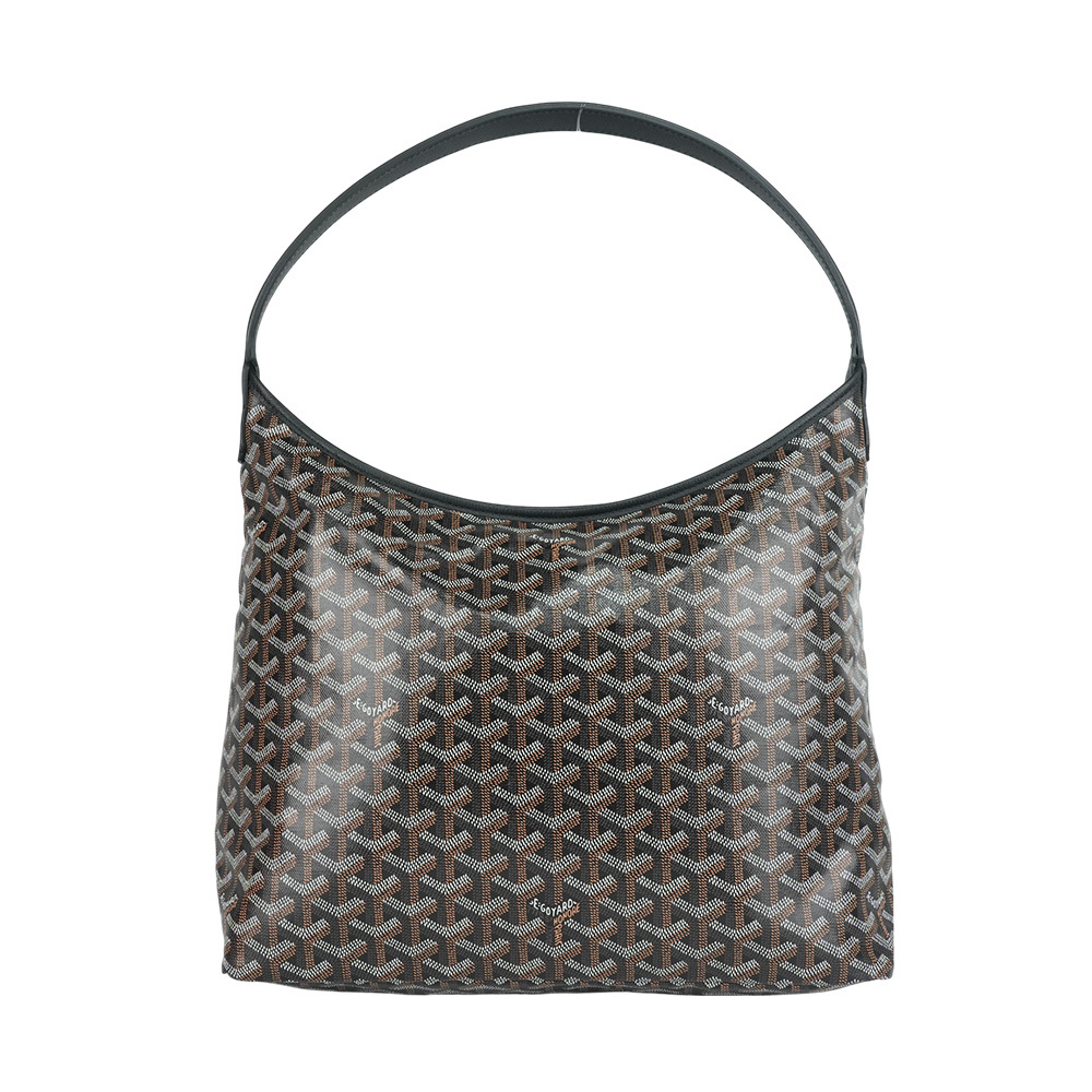【GOYARD】Boheme Hobo 限定版灰色蜻蜓拉鍊肩背包(黑色)BOHEMEPMLTY01CL01P-D