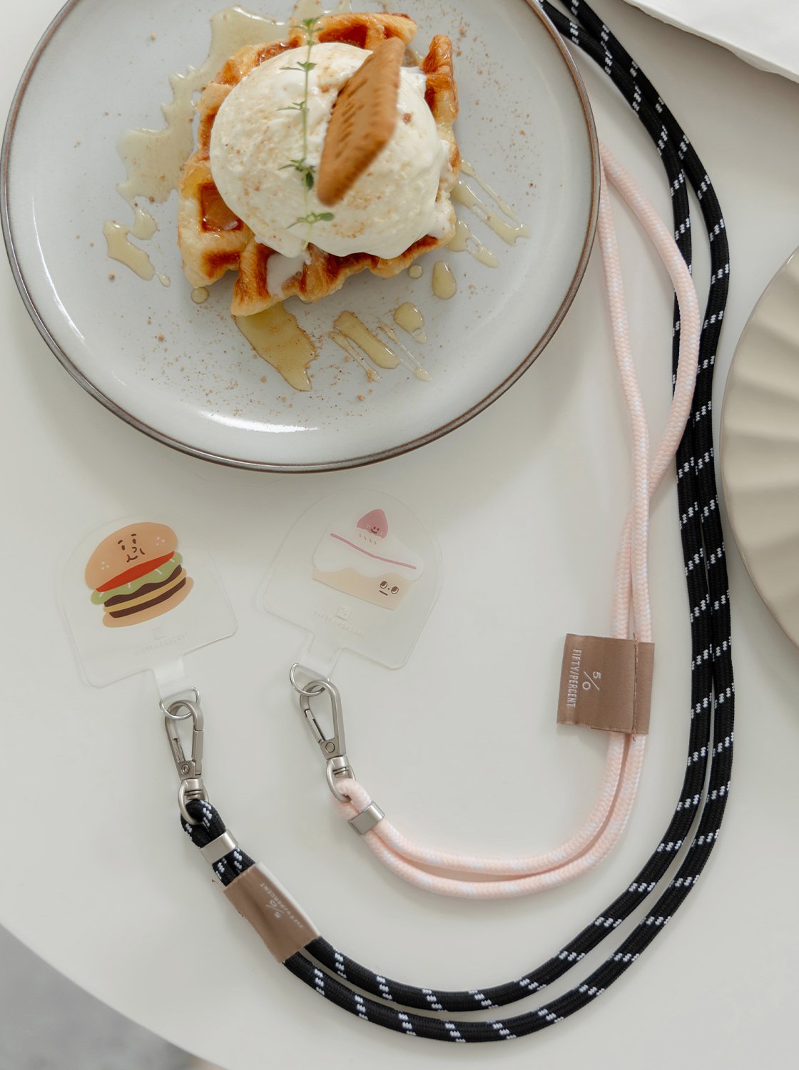 五分糖手機掛繩片組