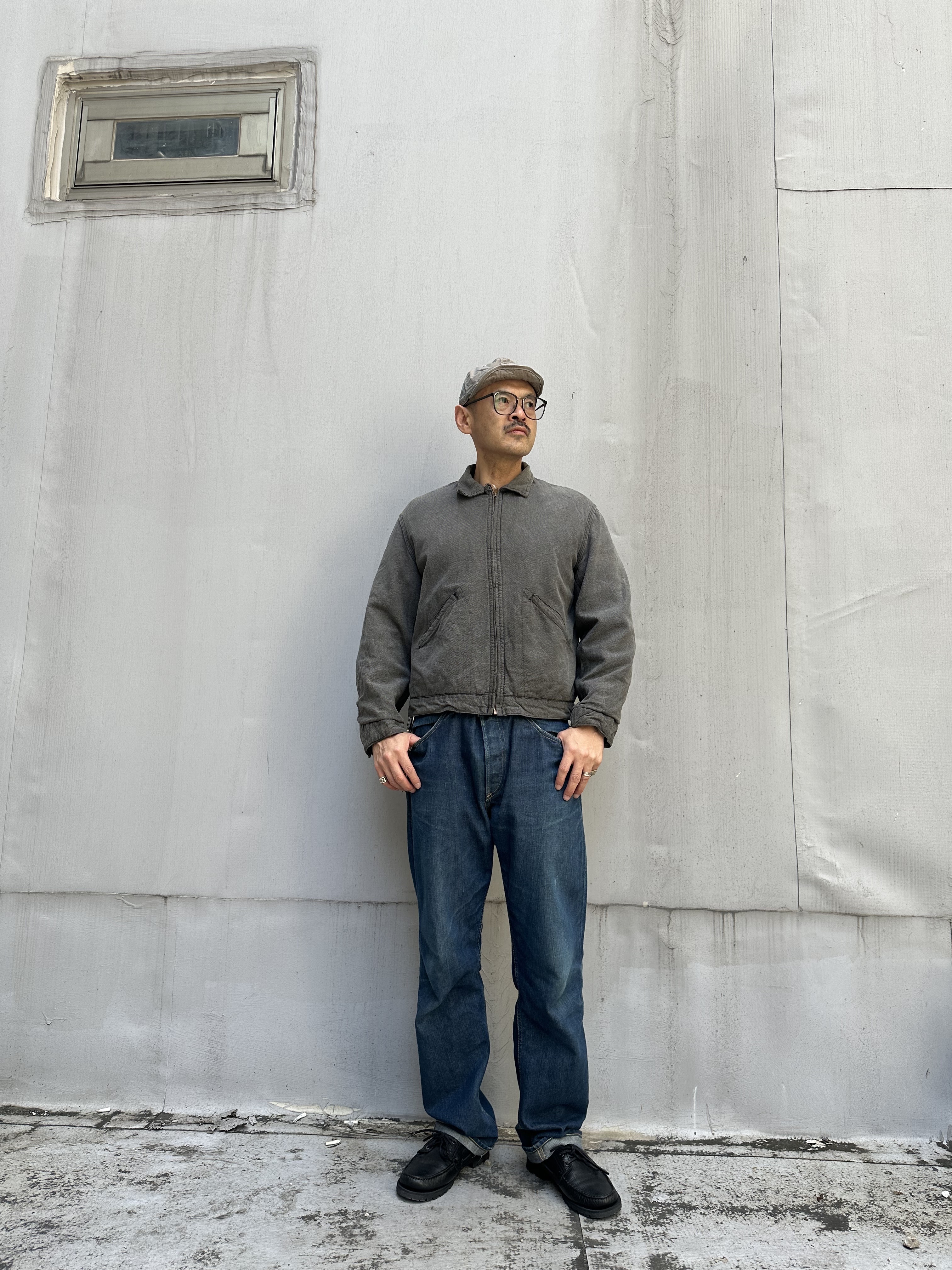 50s WEARWELL Black Chambray Work Jacket