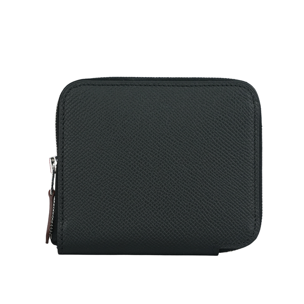 【Hermès】EPSOM皮 絲巾內裡ㄇ型拉鏈短夾