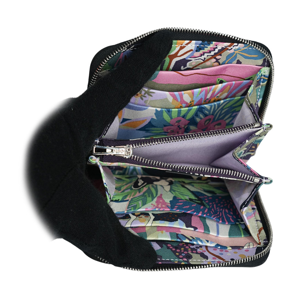 【HERMES】EPSOM皮 絲巾內裡ㄇ型拉鏈短夾(黑色)H084266CKAJ
