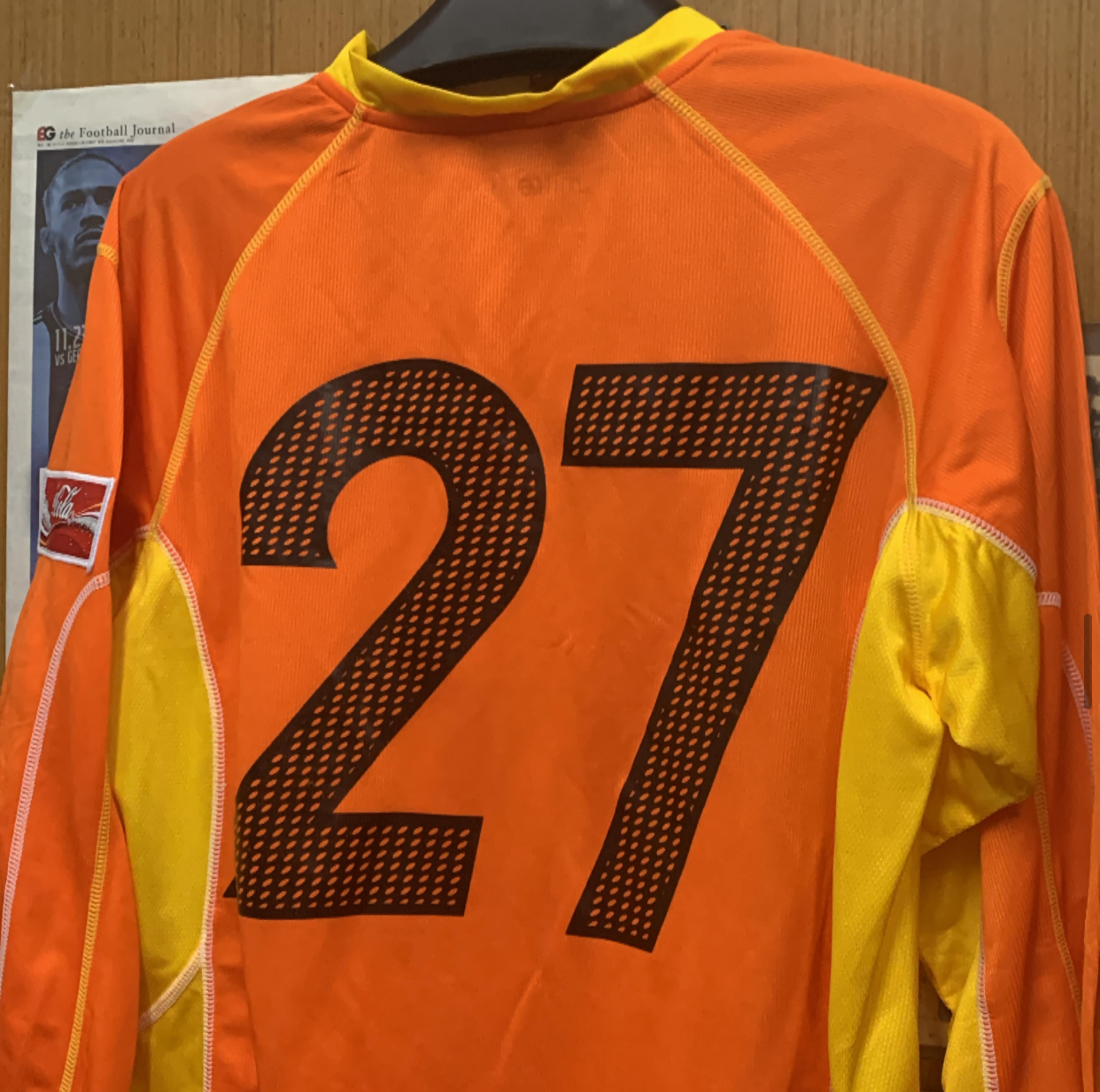 2008 Okinawa Kariyushi Home Shirt with 27 [Used, L 80% New]
