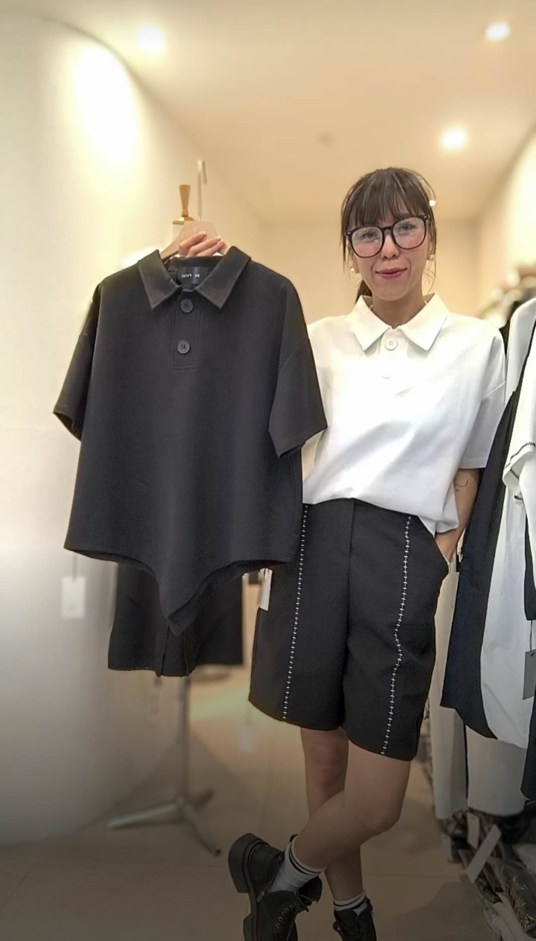 PM_K1152  ▶️大扣子polo衫 👉B:126cm L:50/69cm👈