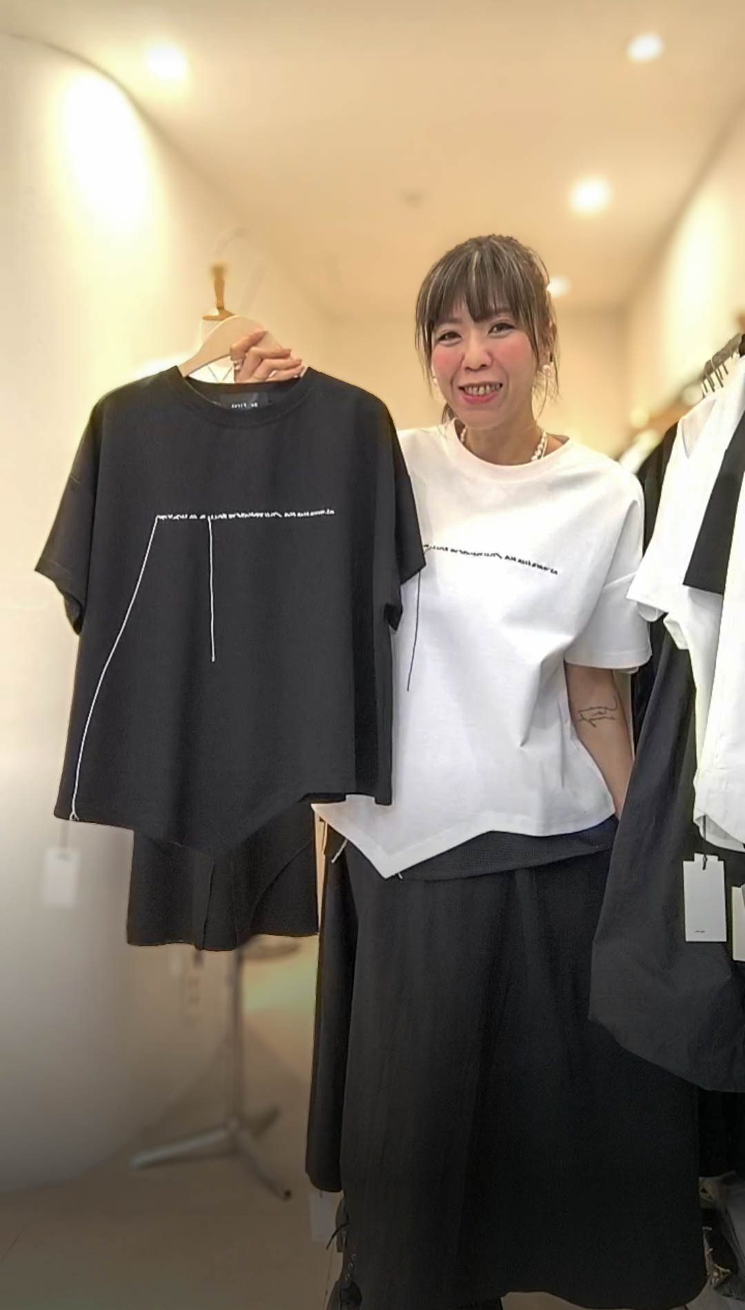 PM_K1156  ▶️垂2條線上衣 👉B:130cm L:53/67cm👈