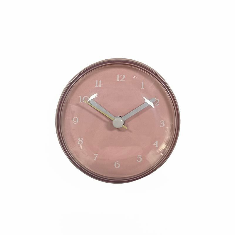 TP 電池式吸盤時鐘/粉紅