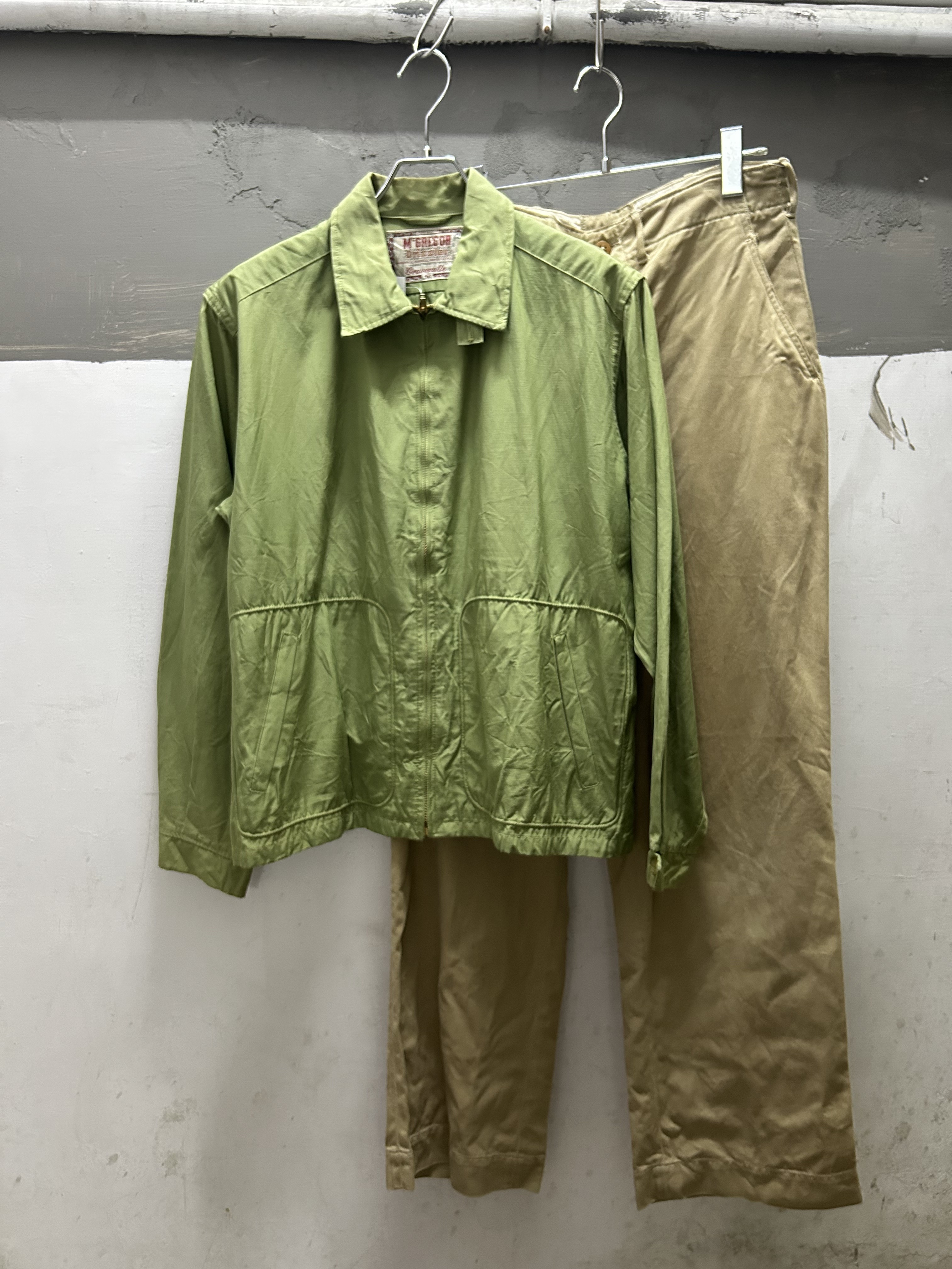 60s McGREGOR Mint Green Drizzler Jacket Made in USA