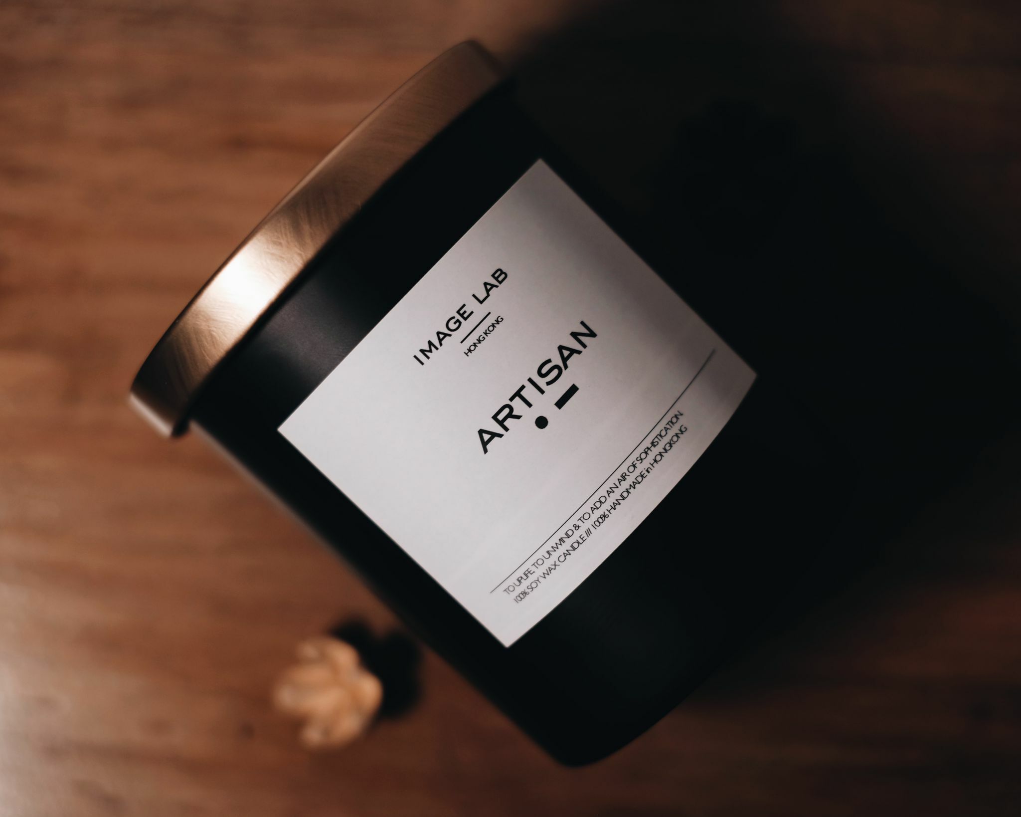 Image Lab 黑色連蓋蠟燭 Image Lab Black Candle with Cover 220g